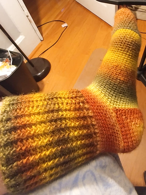 Long Crochet Ankle Socks Pattern
